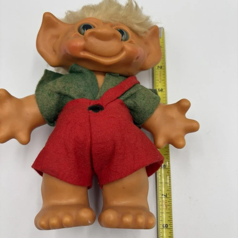1960's Thomas Dam Original Figurine Troll Doll Bank Toy Coin Savings Denmark